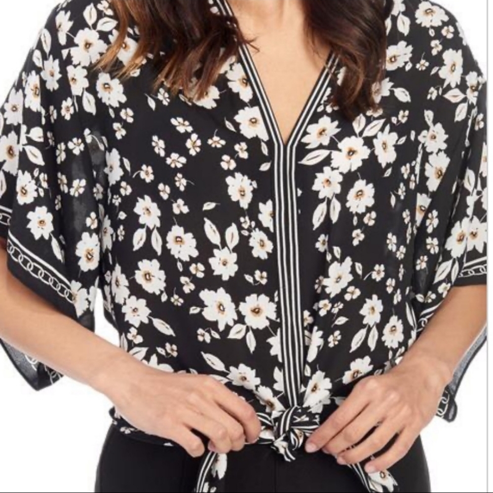 Max Studio Kimono Floral Blouse
